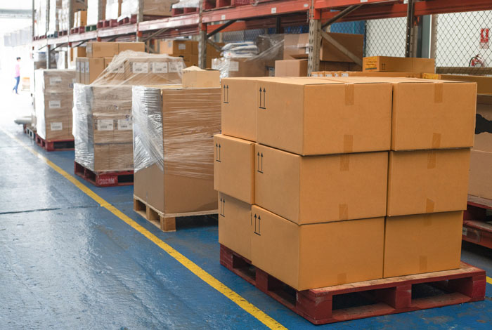boxes on pallets