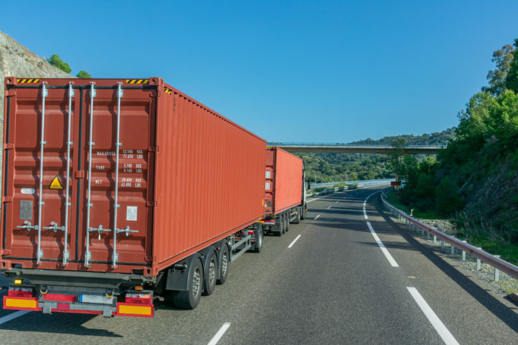 hauling containers